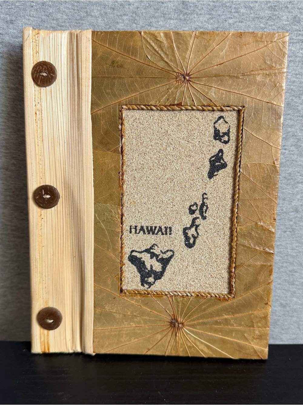 Photo Albums Handmade Natural Materials Hawaii Islands 6x8” Hawaiian Gift New